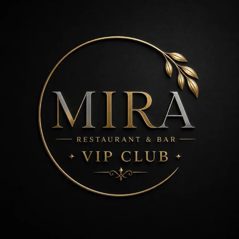 MIRA Restaurant & Bar VIP Club – goldenes Logo